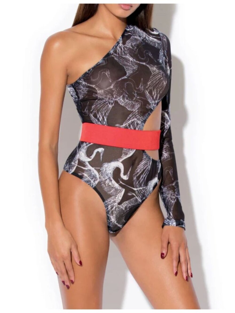 New HAUTY Women's Size	M/L Tsuru Bodysuit *Missing Waist Band*